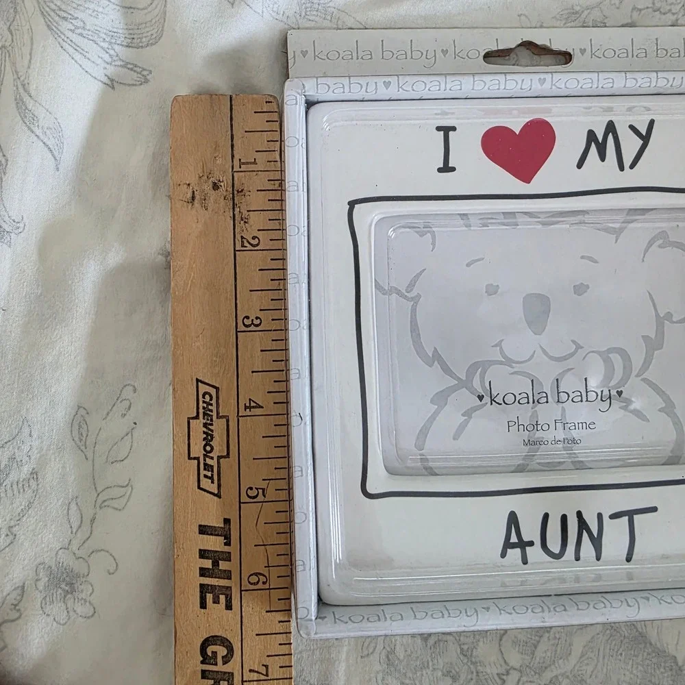 Koala Baby I Love My Aunt Photo Frame 2007 Babies R Us Y2K Ceramic White